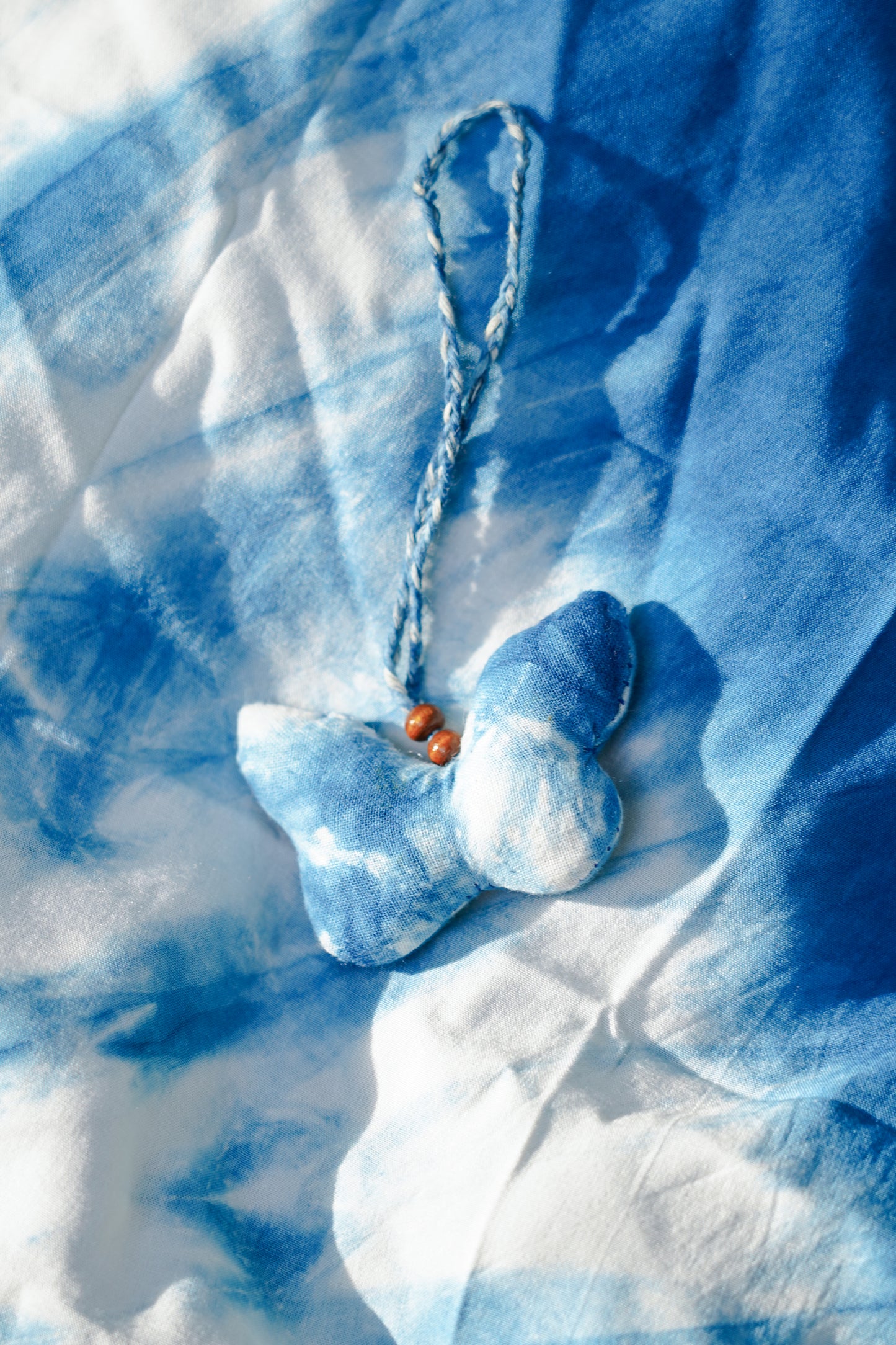 Hand-stitched Tie Dye Ornaments, Animal Plushie Car Interior Decor, Bunny Keychain Decorative Keychain, Fish Ornament, Butterfly Ornament