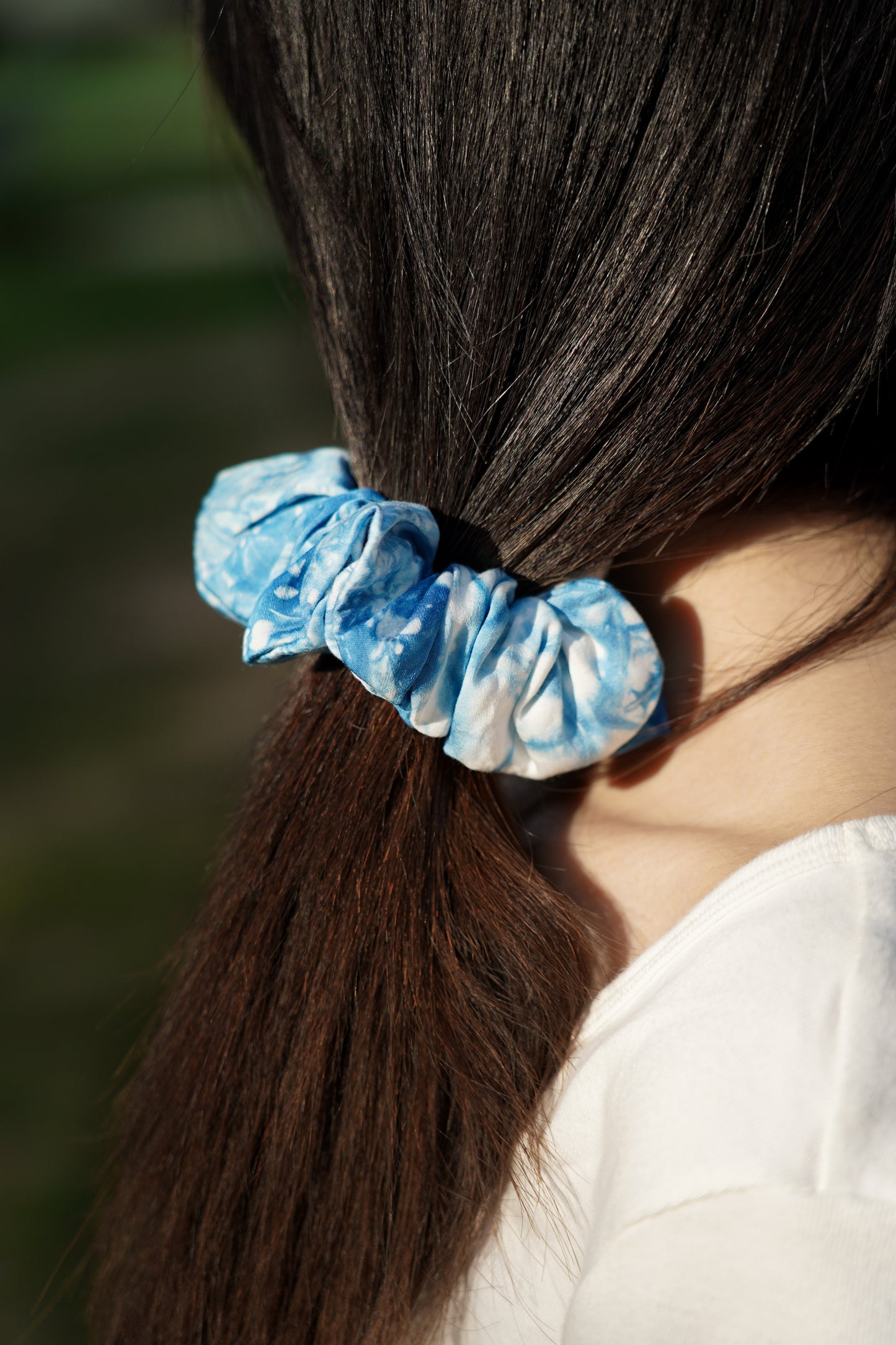 Hand-stitched Tie Dye Scrunchies, Cotton Hair band