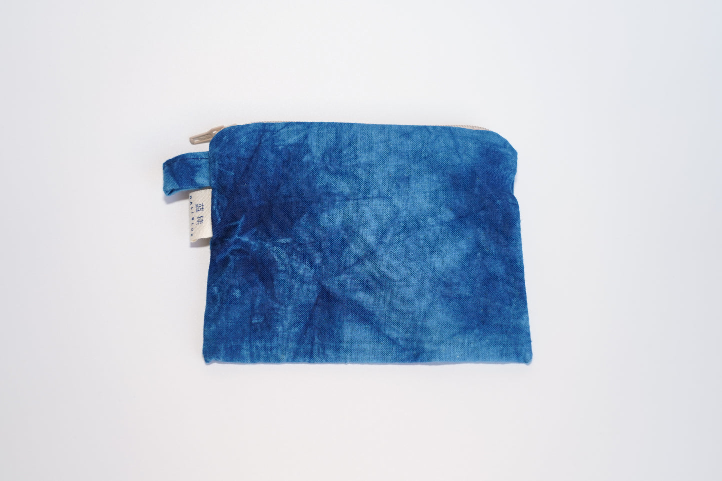 Hand-stitched Tie Dye Wallet, Cotton Purse with Zipper