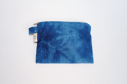Hand-stitched Tie Dye Wallet, Cotton Purse with Zipper
