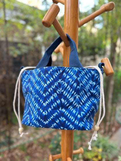 Tie Dye Linen Straw Bag, Top Handle Bag, Crossbody Bag