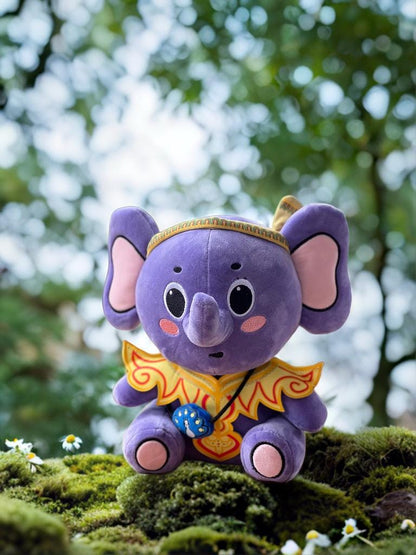 Handmade Royal Elephant Plushies with Ethnic Characteristics, Elephant Plushie Toy, Unique Stuffed Elephant Dolls