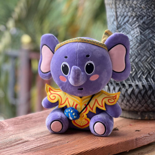 Handmade Royal Elephant Plushies with Ethnic Characteristics, Elephant Plushie Toy, Unique Stuffed Elephant Dolls