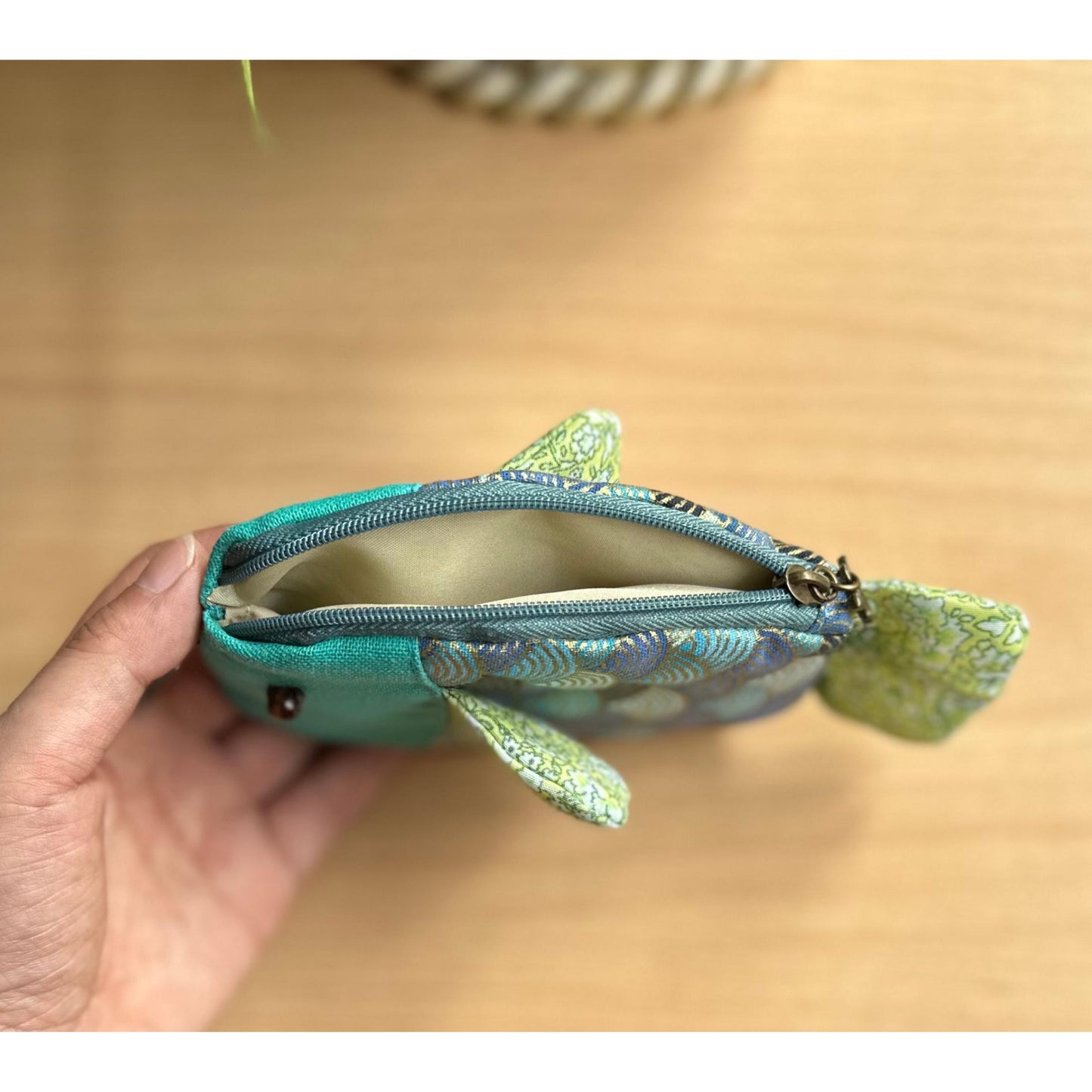 Handmade Fish Coin Pocket Keychain, Coin Holder Keychain, Keychain Pouch, Coin Purse