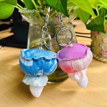 Handmade Mushroom Keychain, Plushie Keychain, Decorative Keychain, Cute Keychain for Kids, Cute Gift for Her