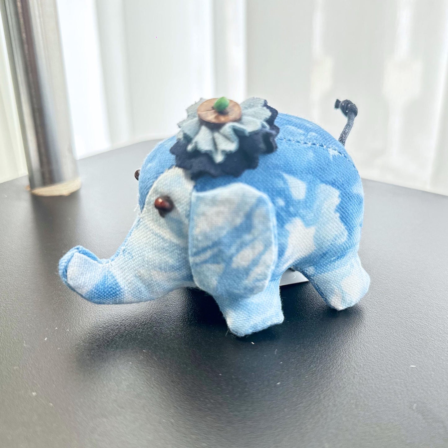 Handmade Happy Elephant Keychain, Plushie Keychain, Decorative Keychain, Cute Keychain for Kids, Cute Gift for Her