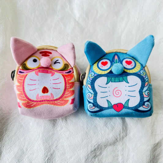 Handmade Owl Keychain Wallet, Plushie Keychain Coin Purse, Decorative Keychain, Cute Keychain for Kids, Zipper Coin Pocket for Her