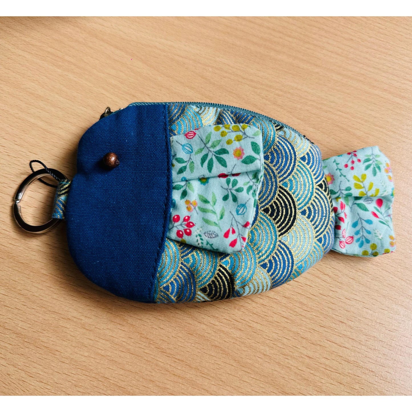 Handmade Fish Coin Pocket Keychain, Coin Holder Keychain, Keychain Pouch, Coin Purse