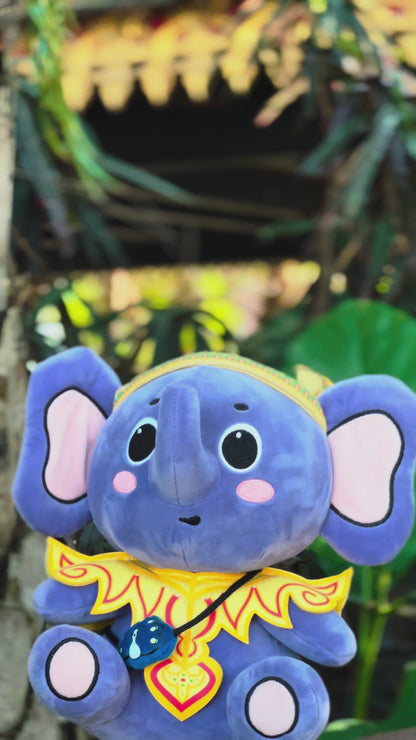 Handmade Royal Elephant Plushies with Ethnic Characteristics, Elephant Plushie Toy, Unique Stuffed Elephant Dolls